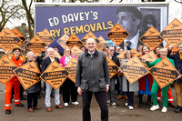 Ed Davey arrives at Conference