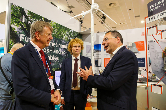 Liberal Democrats Party Autumn Conference at Bournemouth International Centre - Mark Pack visits exhibition stands