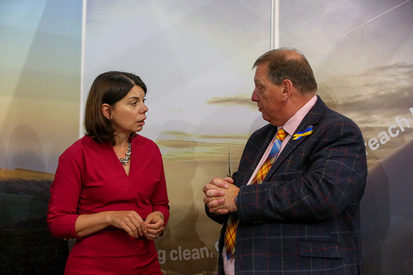 Liberal Democrats Party Autumn Conference at Bournemouth International Centre - Sarah Olney visits exhibition stands