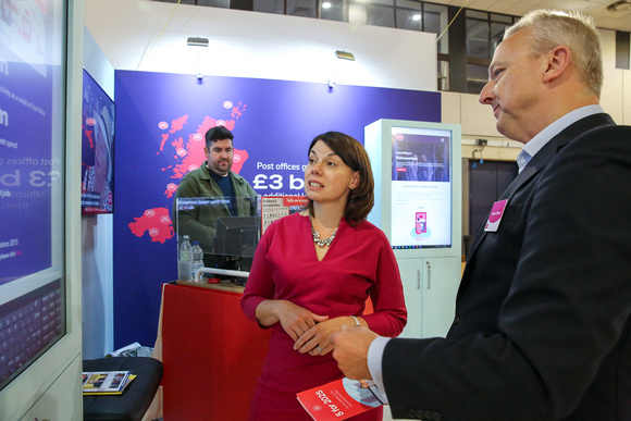 Liberal Democrats Party Autumn Conference at Bournemouth International Centre - Sarah Olney visits exhibition stands