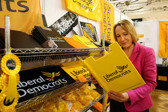 Liberal Democrats Party Autumn Conference at Bournemouth International Centre - Helen Morgan Visits Exhibition Stands