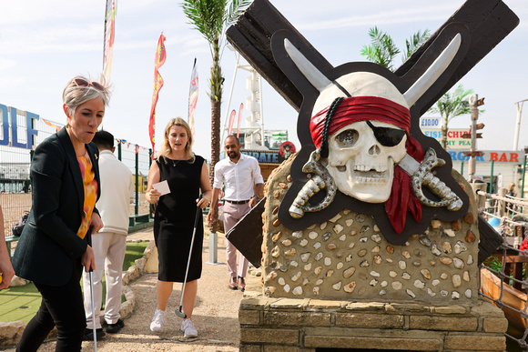 Daisy Cooper And Newly Elected Sussex MPs Play Mini Golf