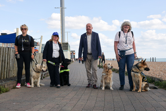 Liberal Democrat MP Steve Darling meets trainee Guide Dogs