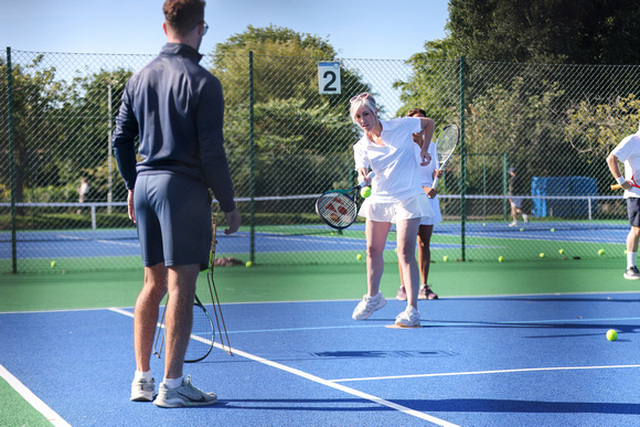 Sir Ed Davey Plays Tennis To Warm Up For Conference Speech