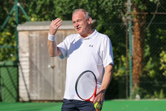Sir Ed Davey Plays Tennis To Warm Up For Conference Speech